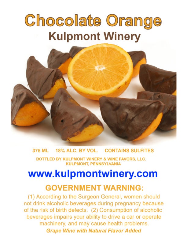 Chocolate Orange Kulpmont Winery & Wine Favors, LLC.
